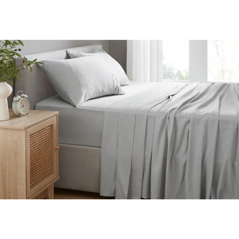 100% Australian Cotton Bed Sheet Set Grey