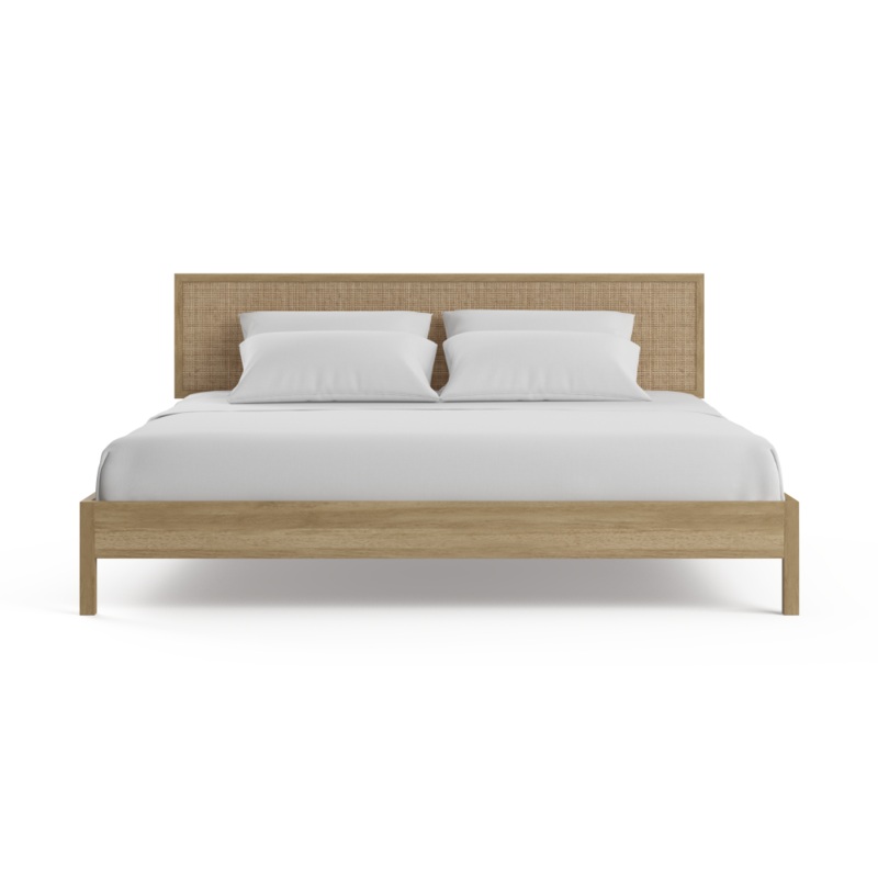 Caledonia Rattan Bed Frame Natural King