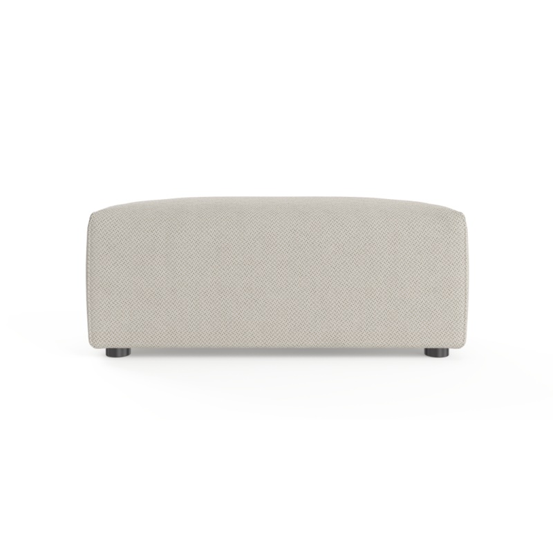 Drake Ottoman Bench Foot Stool Seashell White