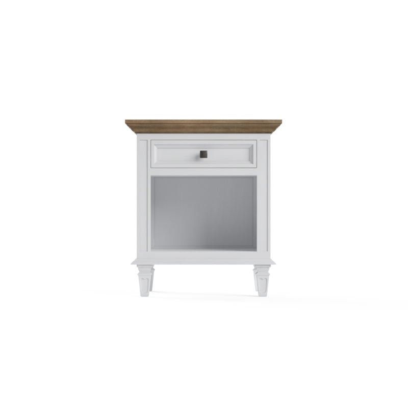 Enzo Nightstand Bedside Table White