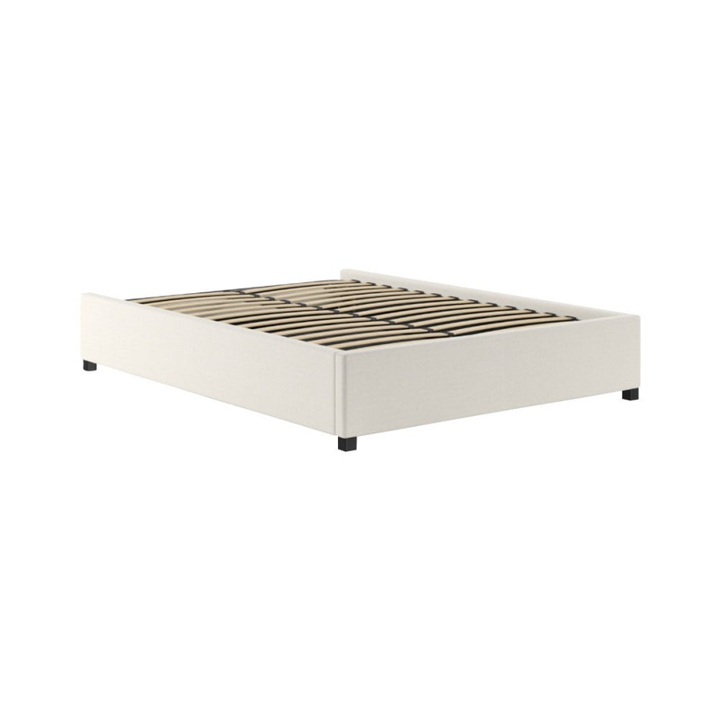 Gaslift Bed Frame White
