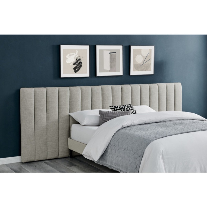 Megan Wide Bed Head Cloud Grey King