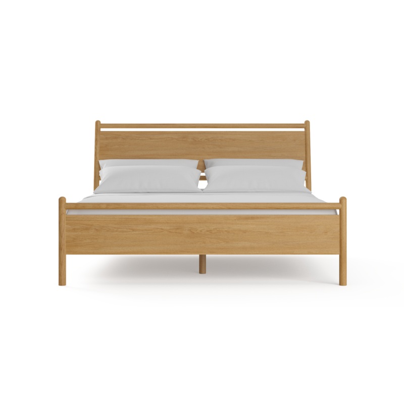 Suki Wooden Bed Frame Natural Oak King
