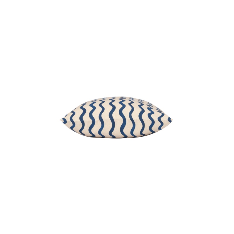 Willow Waves Cushion Decorative Pillow Capri Blue
