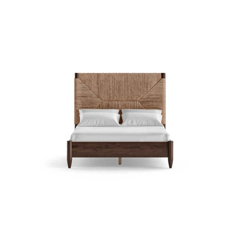 Yves Bed Frame Dark Brown Queen