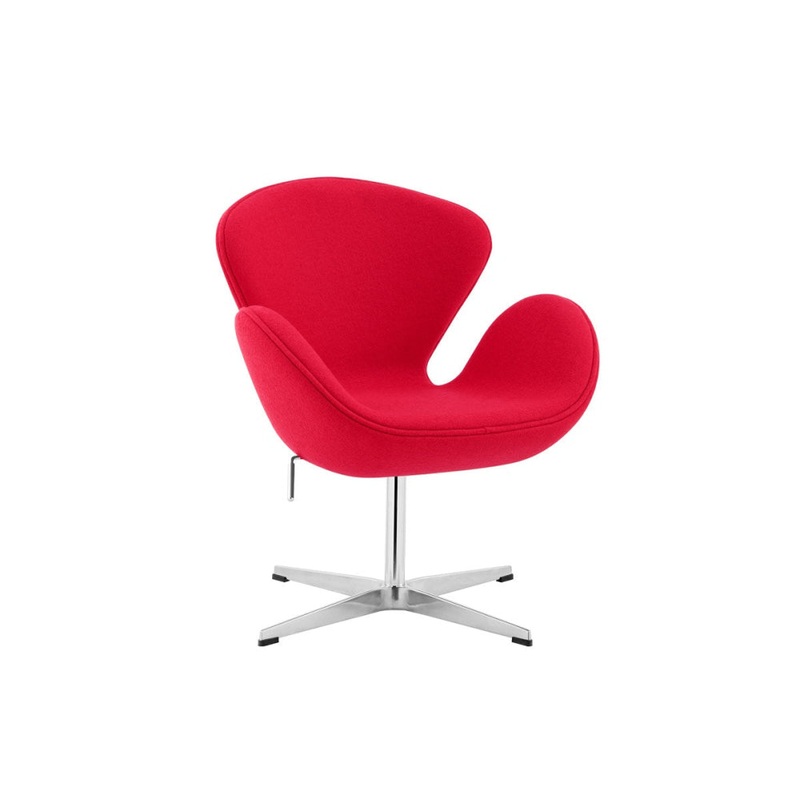 Arne Jacobsen ReplicaF Fabric Swan Accent Relaxing Lounge Chair