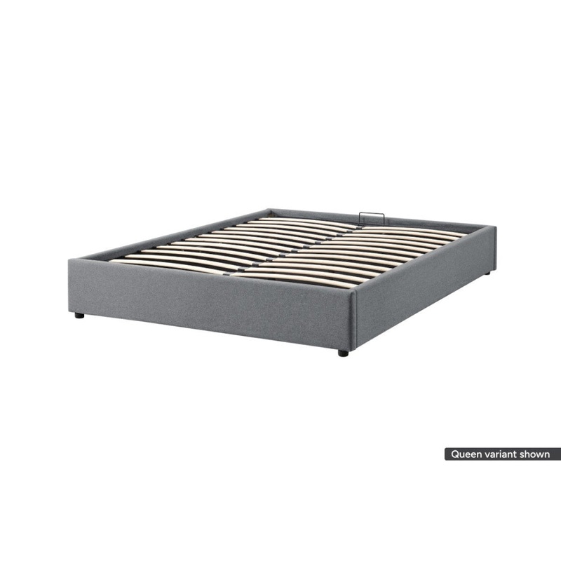 Parker Gas Lift Storage Bed Frame Grey