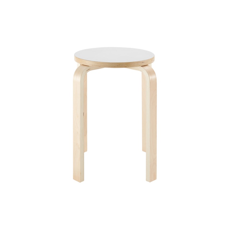 Replica Set Of 4 Aalto Wooden Low Stools Chair