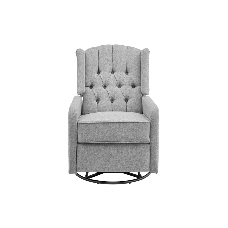Seattle Fabric Swivel Recliner Accent Relaxing Lounge Chair