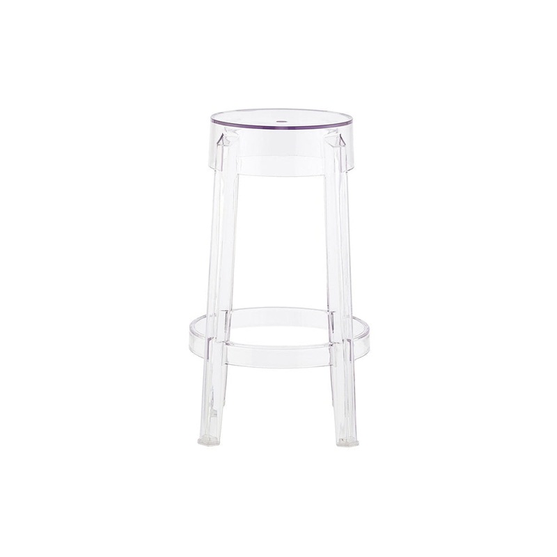 Set of 2 Philippe Starck Replica Ghost Kitchen Counter Bar Stool 66cm Clear