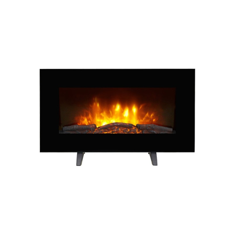 SmarterHome 2kW Electric Fireplace Heater with Log Effect