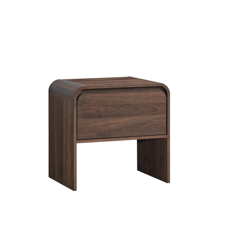 Ernest Wooden Bedside Nightstand Side Table W/ 1-Drawer Walnut