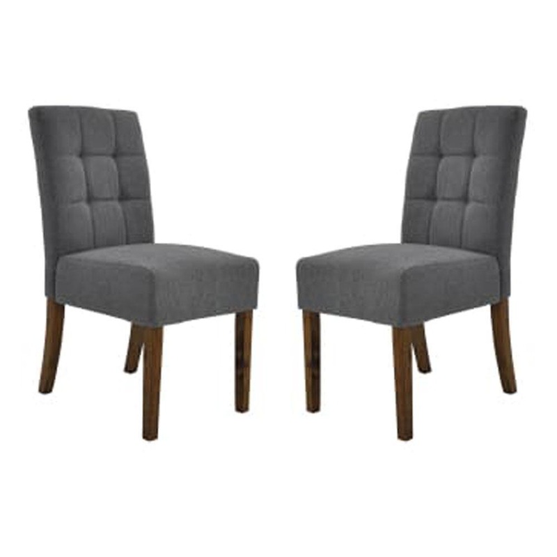 Set of 2 - Jessie Dining Chair - Mid Grey