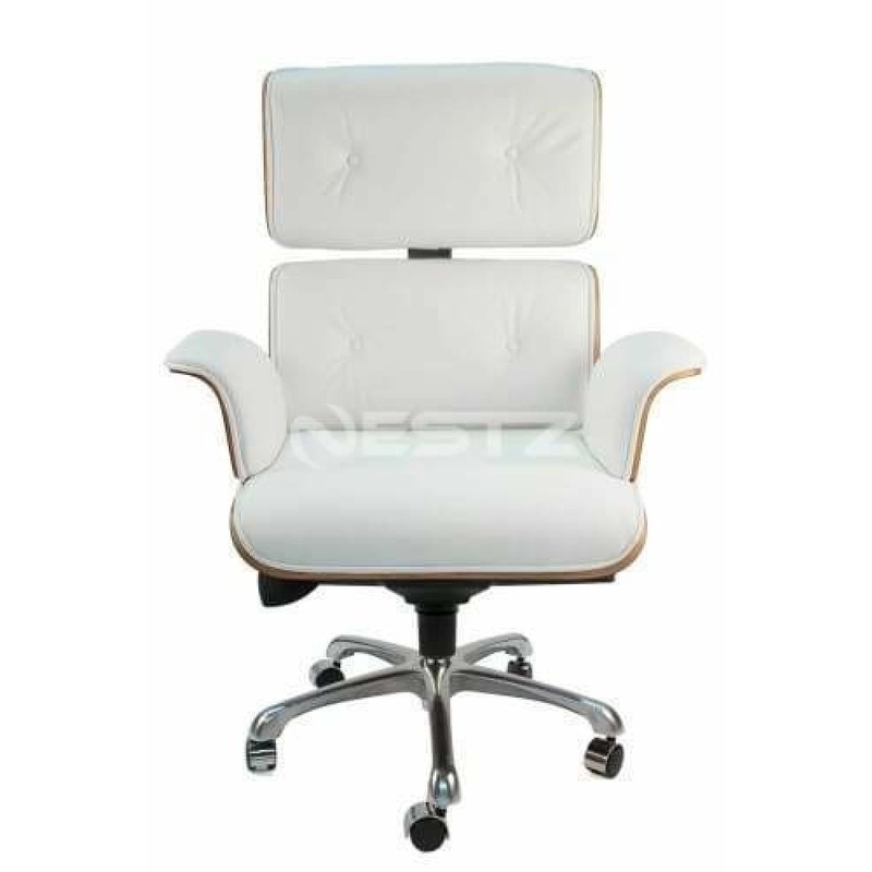 Eames Replica Executive Manager Luxury Office Work Chair Rose Wood - White