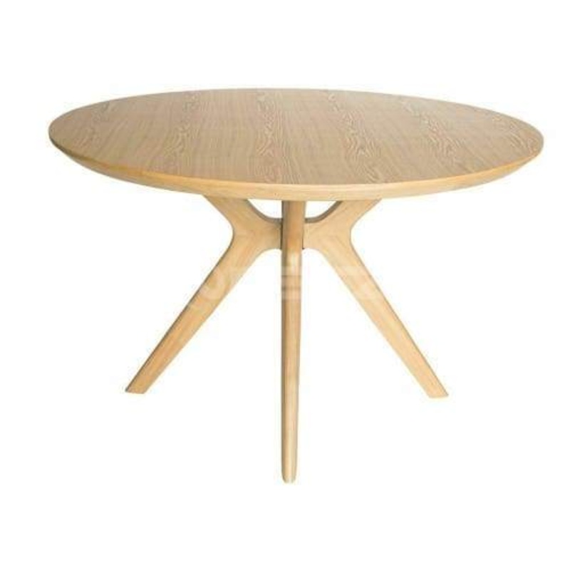 Lyn Round Wood Dining Table - 120cm - Natural