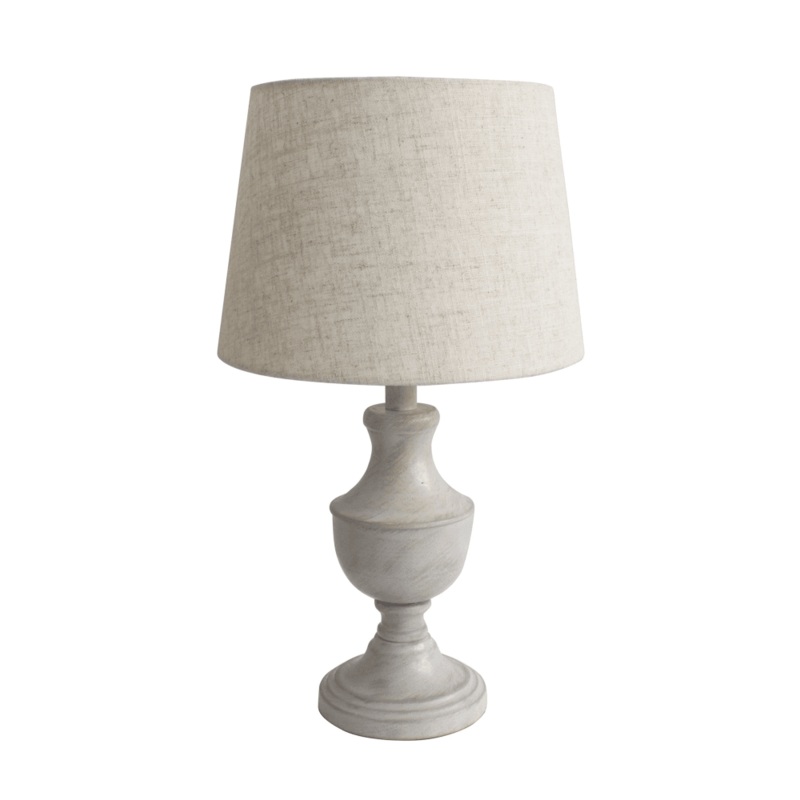 Quill Modern Table Desk Lamp Metal Base - White