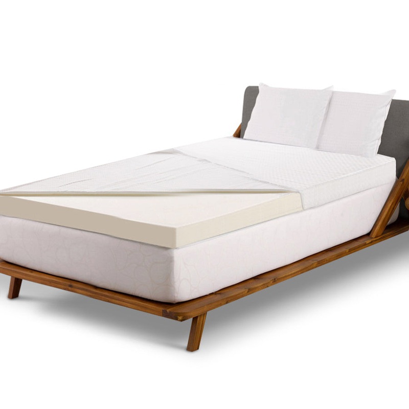 Bedding Memory Foam Mattress Topper w/Cover 8cm - Single