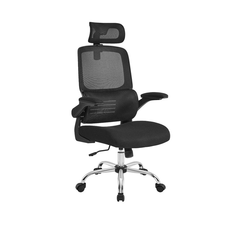 Nia High Mesh Back Facbric Seat Ergonomic Computer Office Working Chair Black