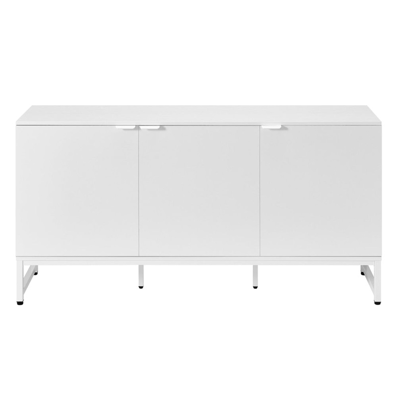 Vina 3-Door Office Credenza Storage Cabinet White