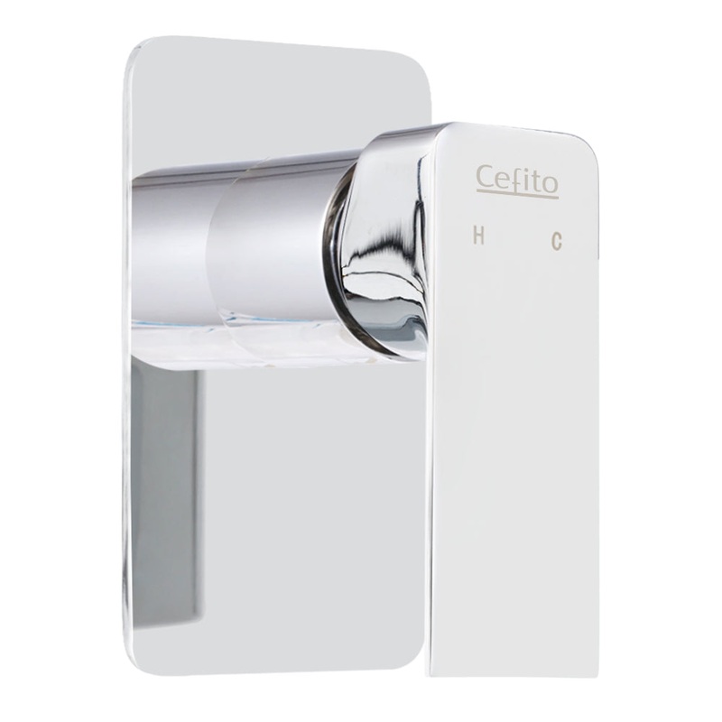 Bathroom Mixer Tap Faucet Rain Shower head Set Hot And Cold Diverter DIY Chrome