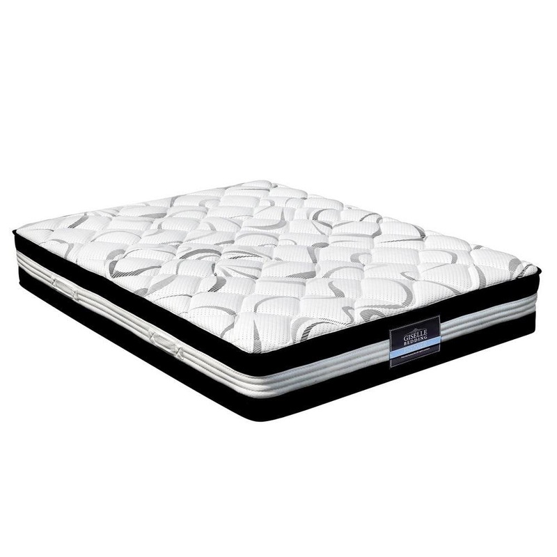 Bedding Mykonos Euro Top Pocket Spring Mattress 30cm Thick  Double