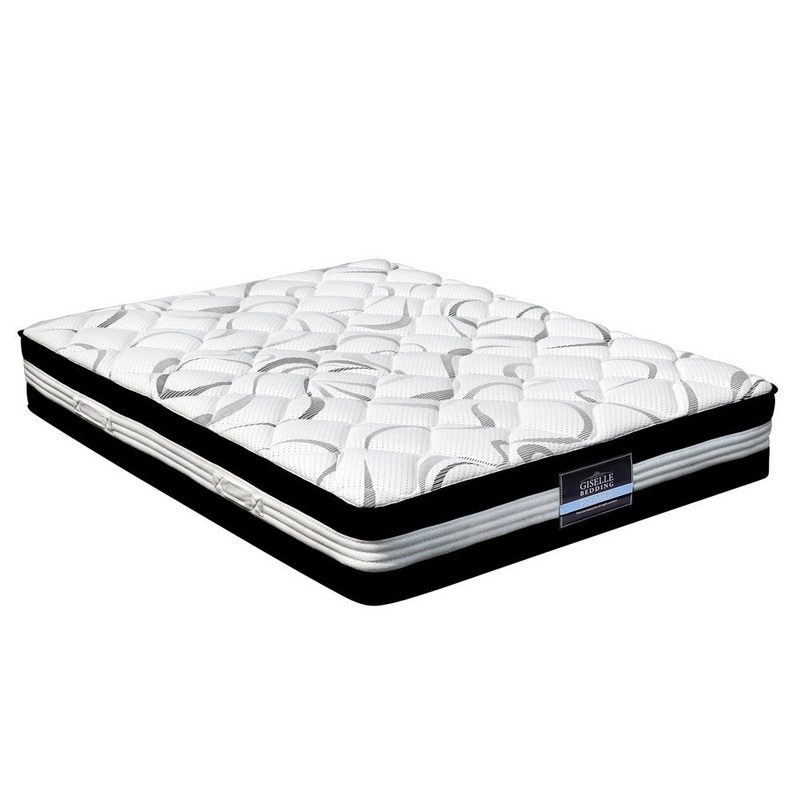 Bedding Mykonos Euro Top Pocket Spring Mattress 30cm Thick  King
