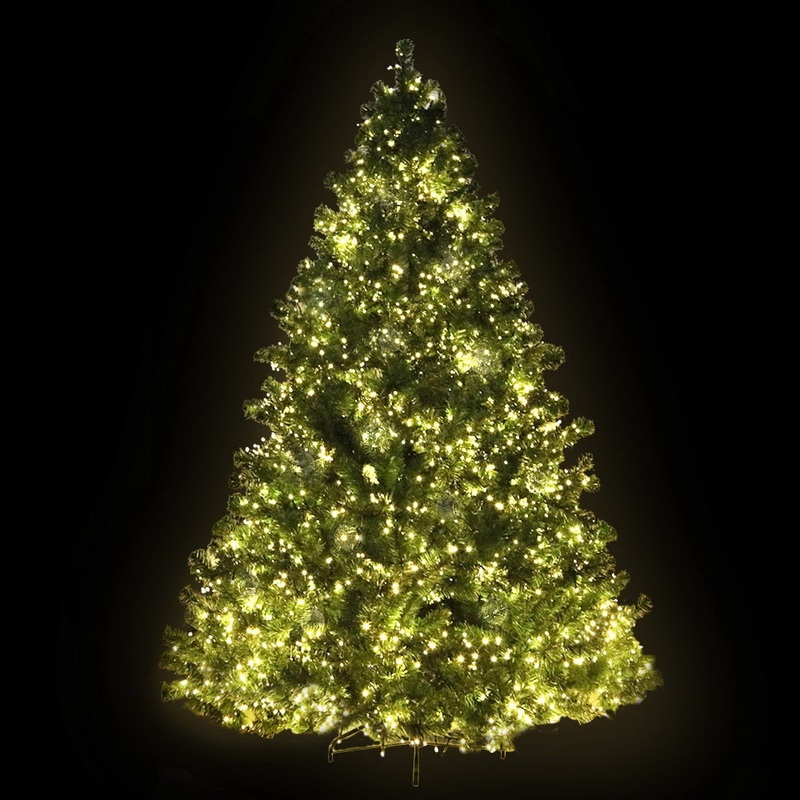 7FT Christmas Tree with LED Lights - Warm White