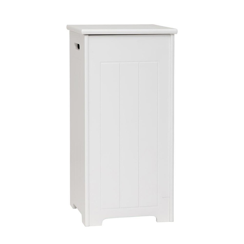 Arven Bathroom Laundry Baskets Hamper Storage Cabinet - White