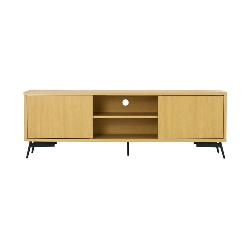 Ponti 2-Doors TV Stand Cabinet Entertainment Unit 178cm - Natural