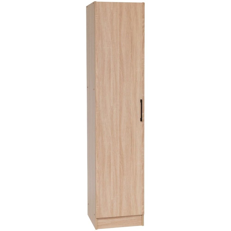 Nova 1-Door Multi-Purpose 5-Tier Cupboard Storage Cabinet - Light Sonoma Oak