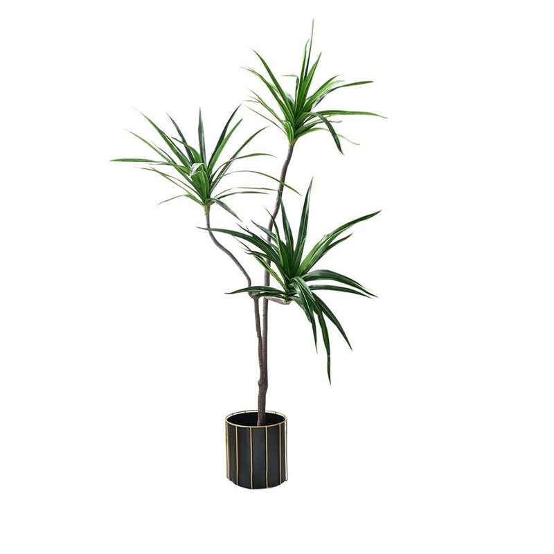 180cm Green Artificial Indoor Brazlian Iron Tree Fake Plant Decorative 3 Heads