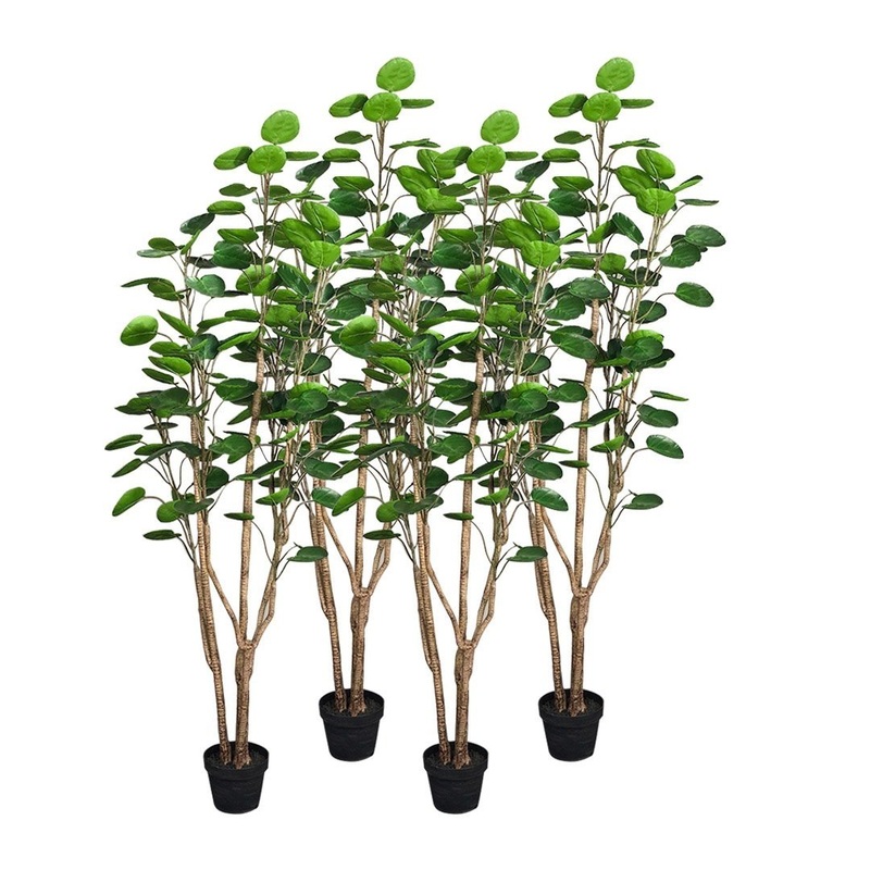 4X 150cm Green Artificial Indoor Pocket Money Tree Fake Plant Simulation Decorative