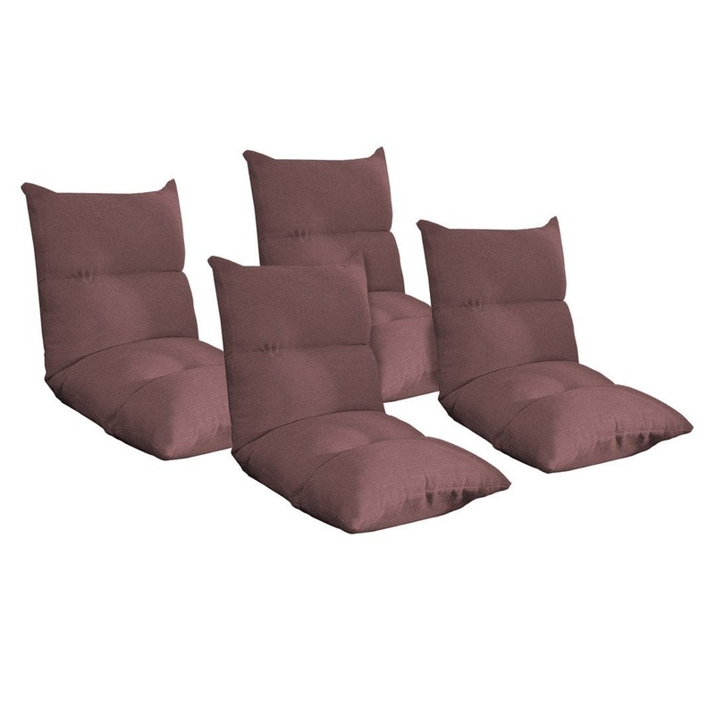4X Lounge Floor Recliner Adjustable Lazy Sofa Bed Folding Game Chair Coffee