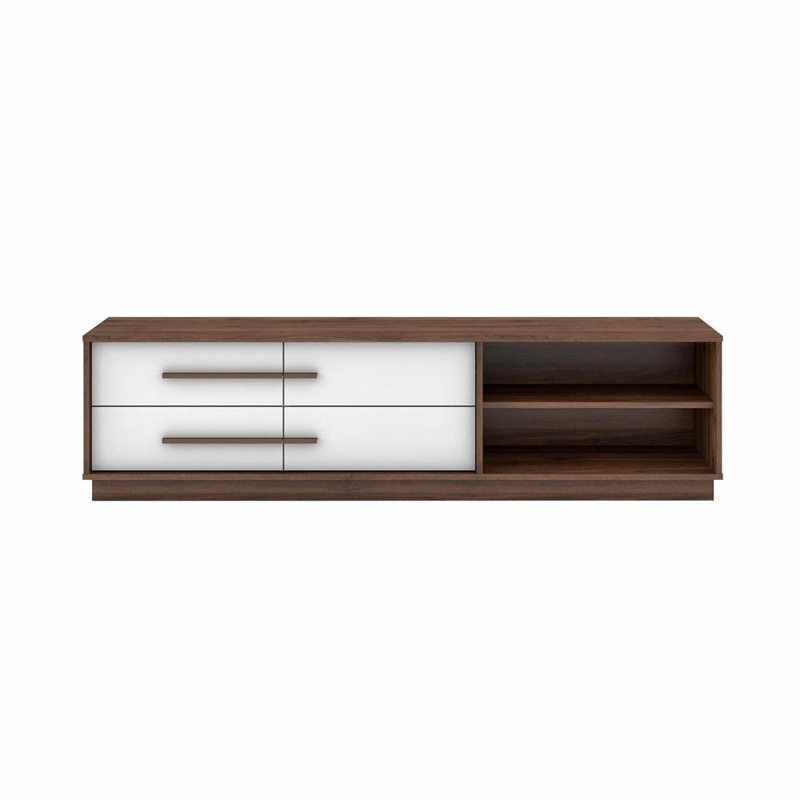 Cecilia Modern Scandinavian TV Stand Entertainment Unit 1.6m  Columbia/White