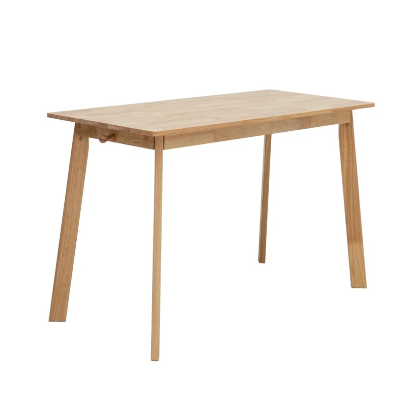 Modern Office Computer Writing Study Desk Table 120cm W/ 2-Drawers - Oak