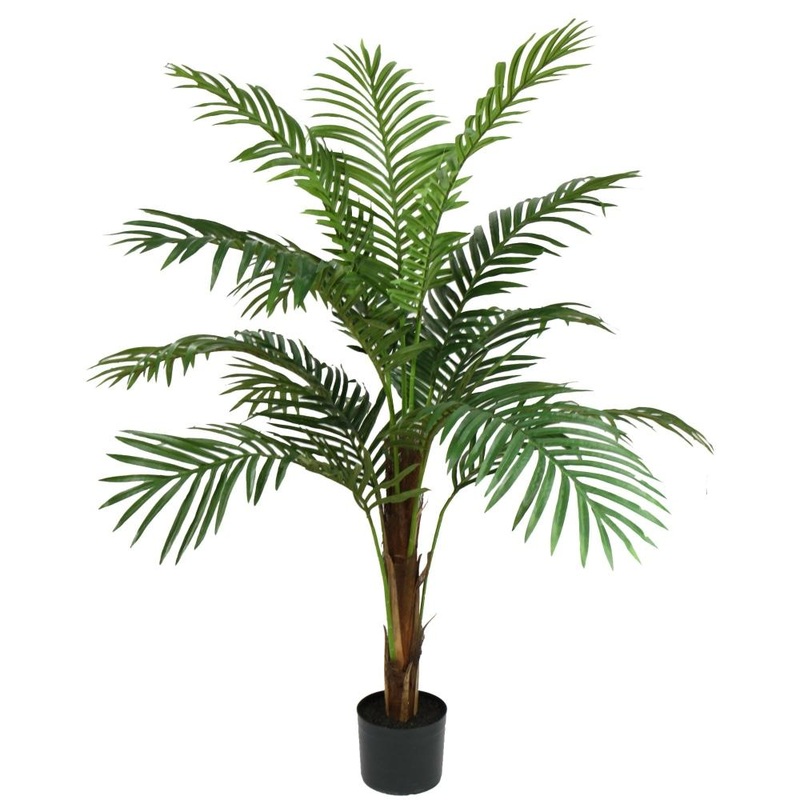 Phoenix Palm Tree Artificial Fake Plant Decorative 122cm In Pot - Green