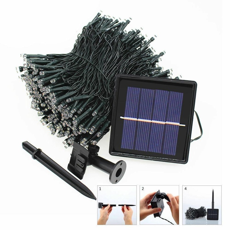 30M 300LED String Solar Powered Fairy Lights Garden Christmas Decor Warm White