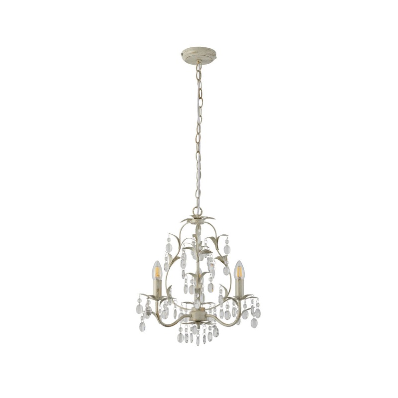 Annalee Modern Classic 3/5 Lights Hanging Lamp Chandelier Ivory Brushed Gold Small
