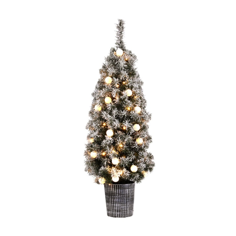 Christmas Tree 1.2M Potted Snowy Xmas Tree