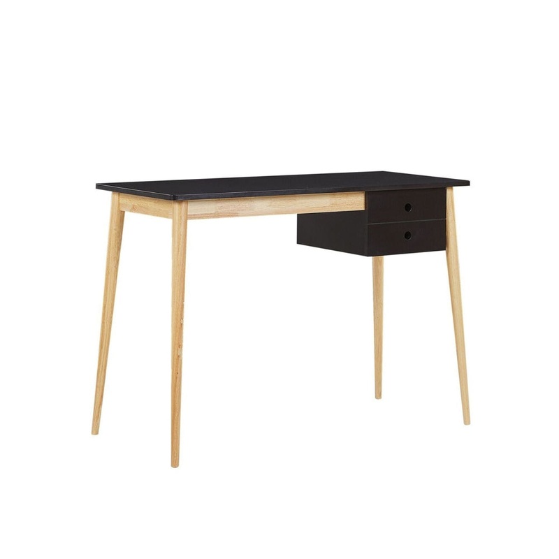 Orion Home Office Study Writing Desk W/ 1-Drawer - Natural & Black