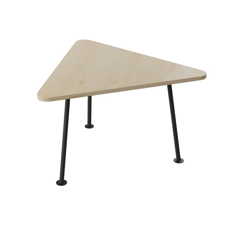 Kenney Modern Scandinavian Large Triangle Wooden Coffee - Oak