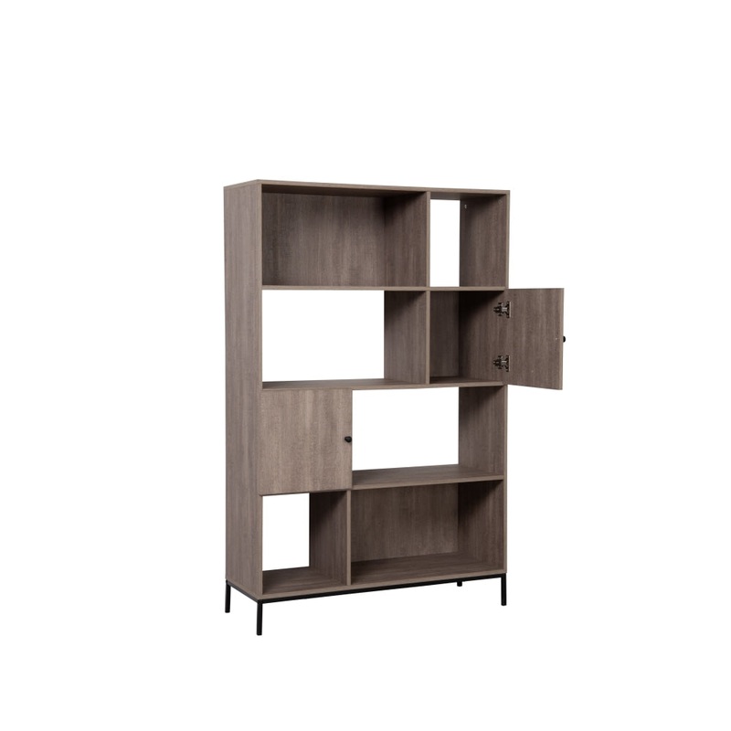 Lyra Multi-Purpose 4-Tier Bookcase Display Shelf - Oak