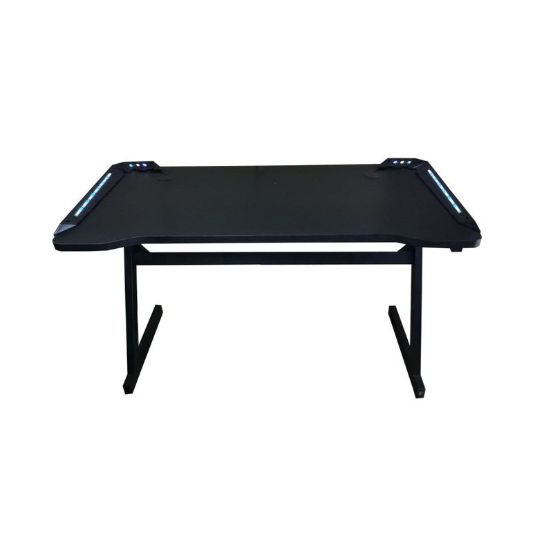 Modern LED Gaming Computer Home office Desk - Black