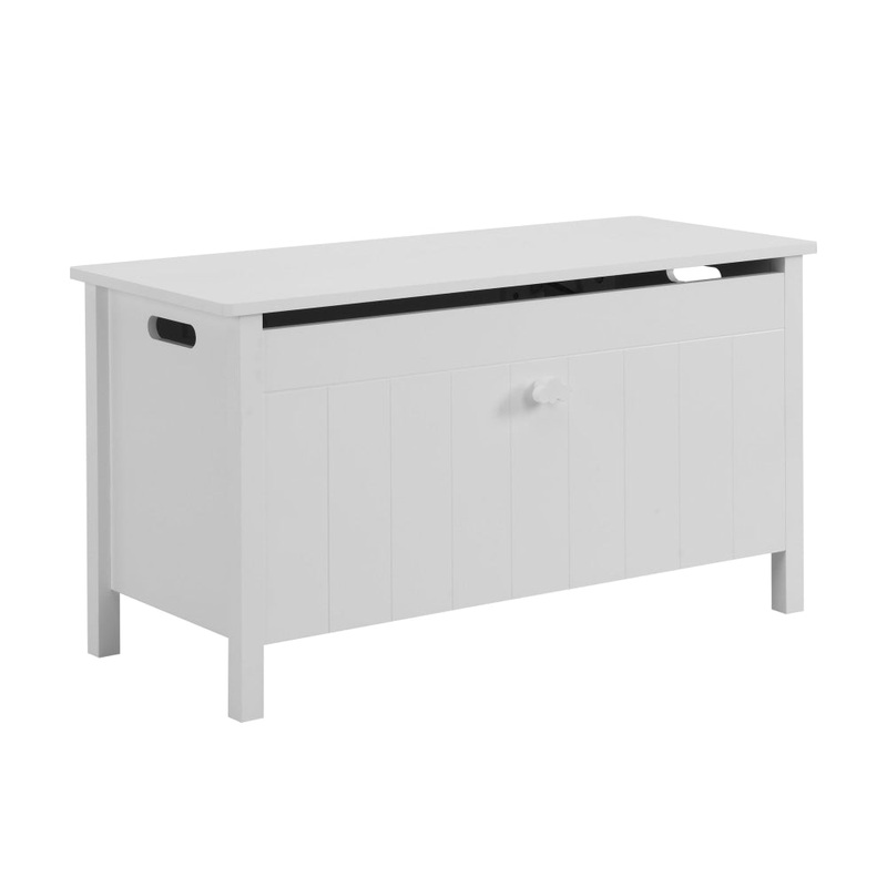 Oliver Modern Kids Furniture Toy Storage Box Cabinet - White