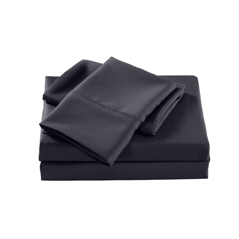 Casa Decor Bamboo Cooling  2000 TC Sheet Set King Charcoal