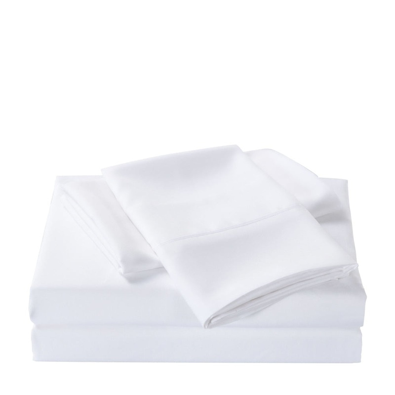 Casa Decor Bamboo Cooling  2000TC Sheet Set -  Single - White