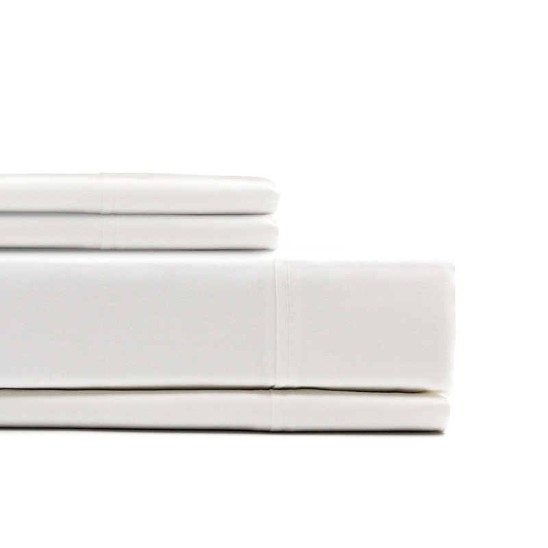 Royal Comfort 1000 TC Cotton Blend sheet set - King - White