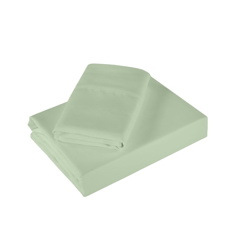 Royal Comfort - 1200TC Ultrasoft 4 Pc Sheet Set - Double - Sage Green