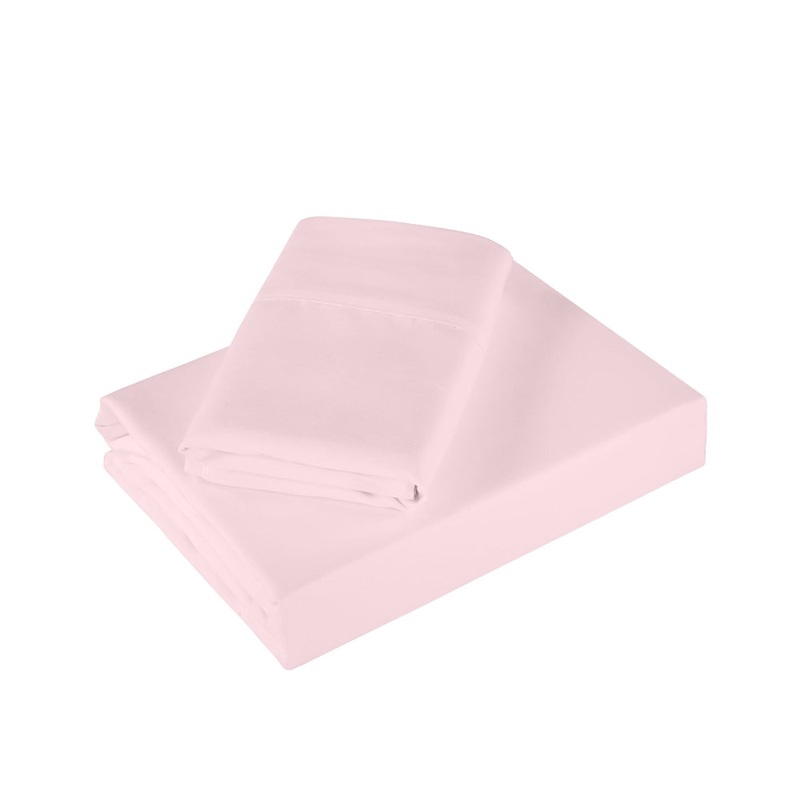 Royal Comfort - 1200TC Ultrasoft 4 Pc Sheet Set - Double - Soft Pink