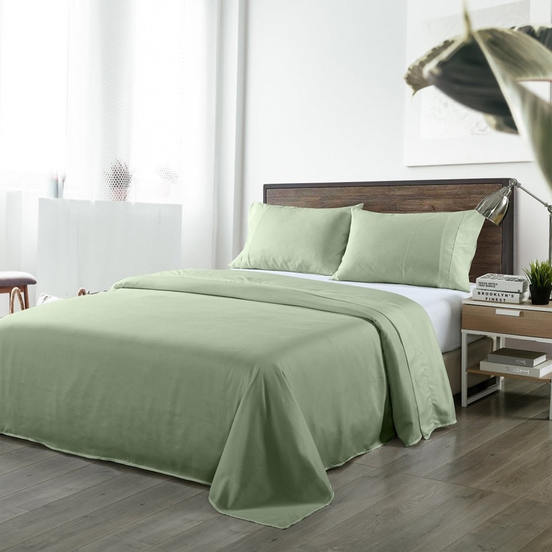 Royal Comfort Blended Bamboo Sheet Set Sage Green - King